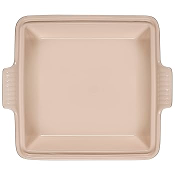 LE CREUSET ル・クルーゼ ベージュ ヘリテージスクエアキャセロール蓋付 Amazon | Le Creuset ストーンウェア ヘリテージカバー スクエア